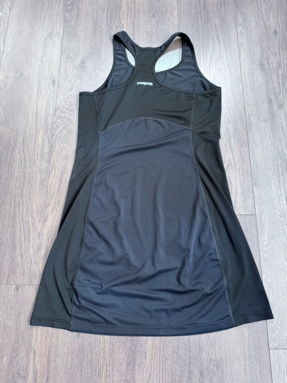 Patagonia Black Racerback A-Line Dress with Mesh sides